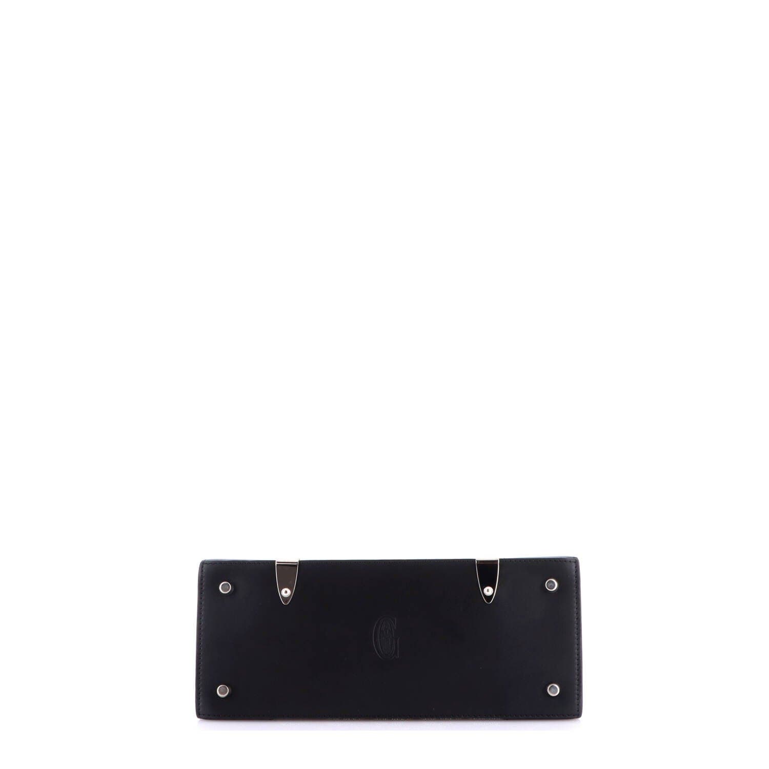 Saigon Top Handle Bag Coated Canvas with Leather PM, Alternate, color, Black