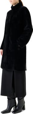 Akris punto Lambskin Shearling Coat