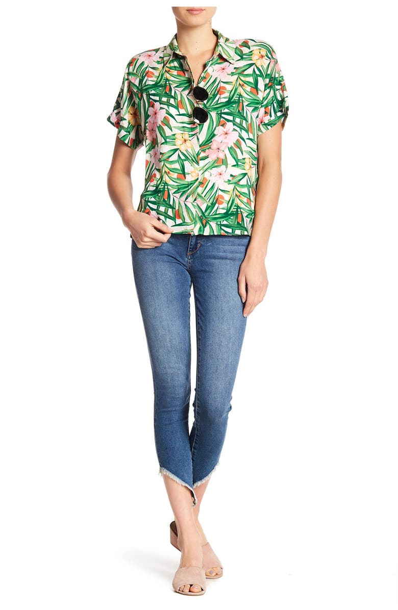 Joe's Icon Frayed Hem Ankle Skinny Jeans, Alternate, color, Ophelia