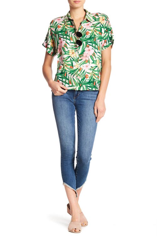 Joe's Icon Frayed Hem Ankle Skinny Jeans In Purple