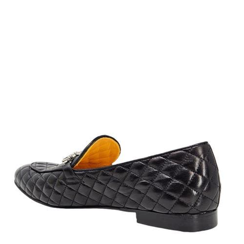 Madison Maison Flat Quilted Loafer In Black