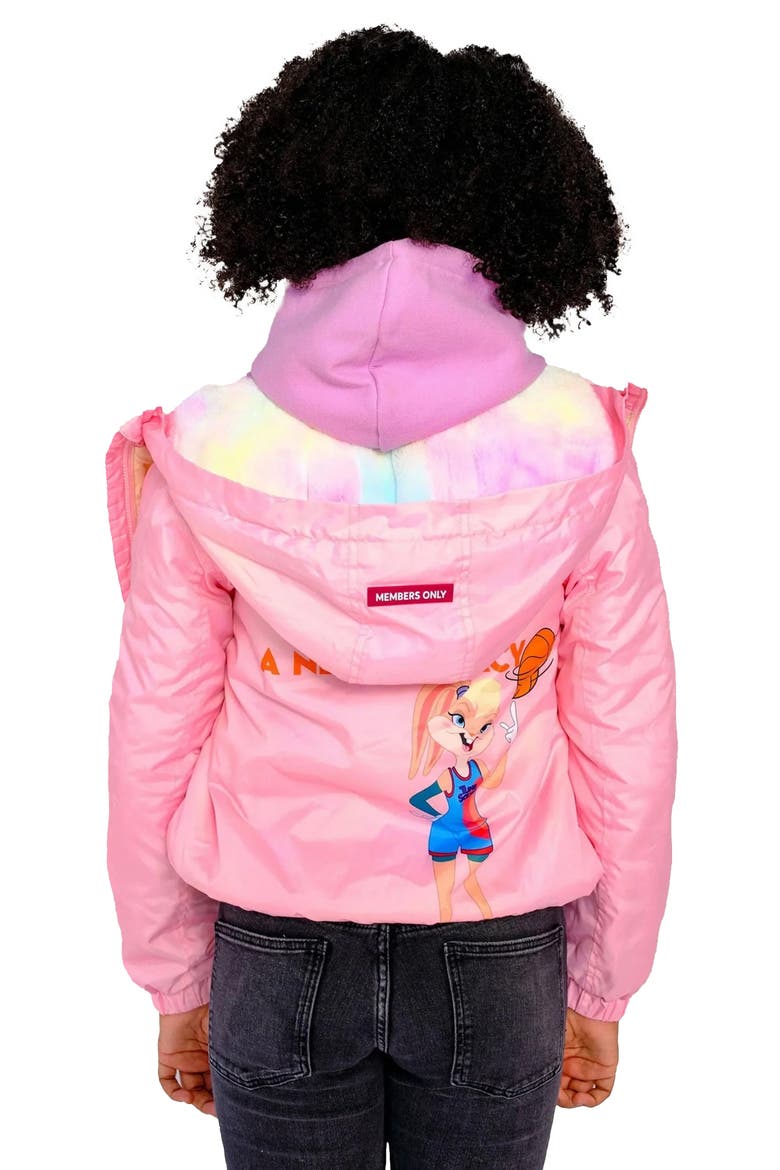 Girl's Midweight with Fur Lining Jacket, Alternate, color, Pink