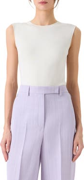 Akris Sleeveless Silk Sweater