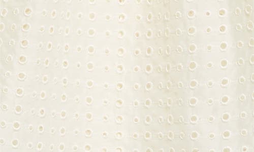 Shop Ulla Johnson Amina Eyelet Lace Top In Ivory