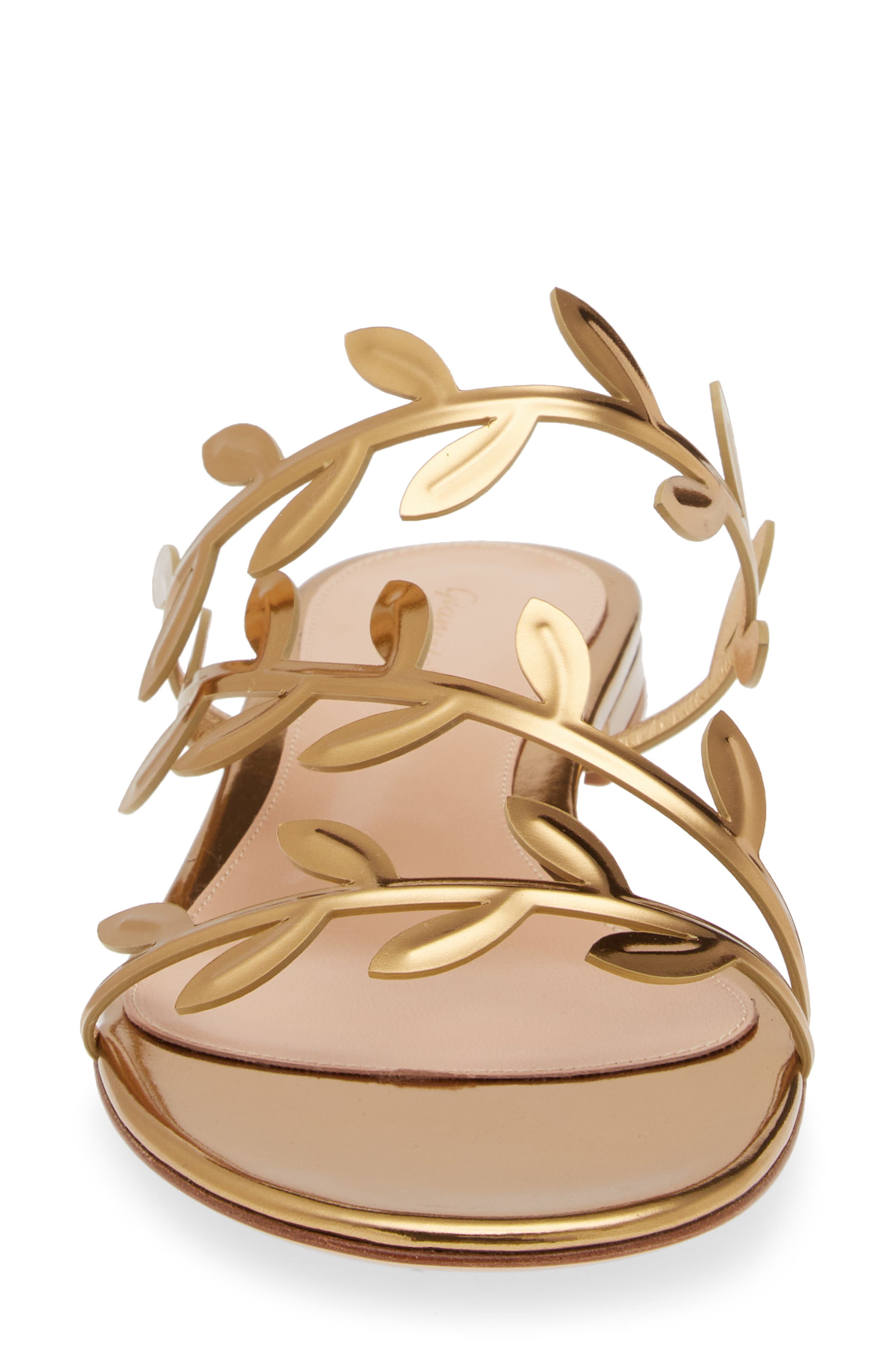Gianvito Rossi Leaf Slide Sandal, Alternate, color, 
