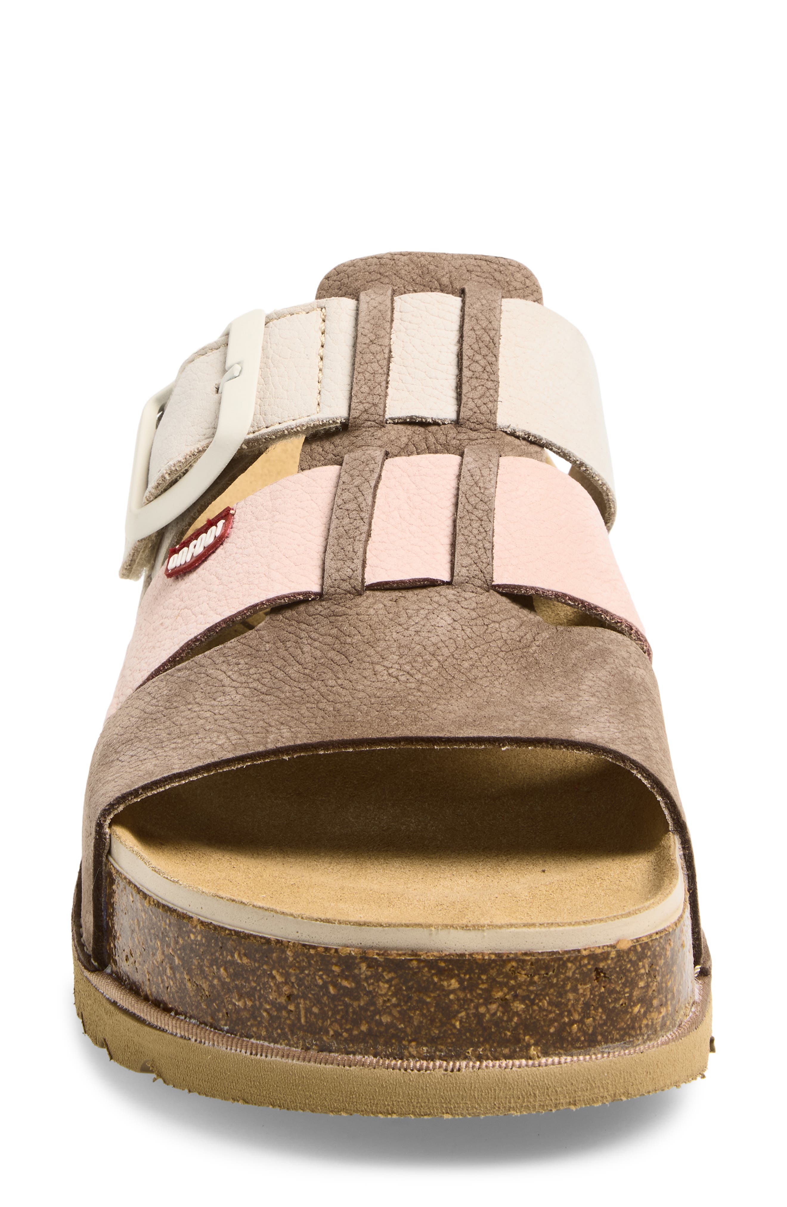 Naoshima Three-Strap Slide Sandal, Alternate, color, ROSE/ BONE
