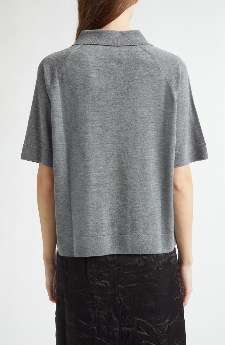 NACKIYÈ Virgin Wool & Silk Polo, Alternate, color, Gris