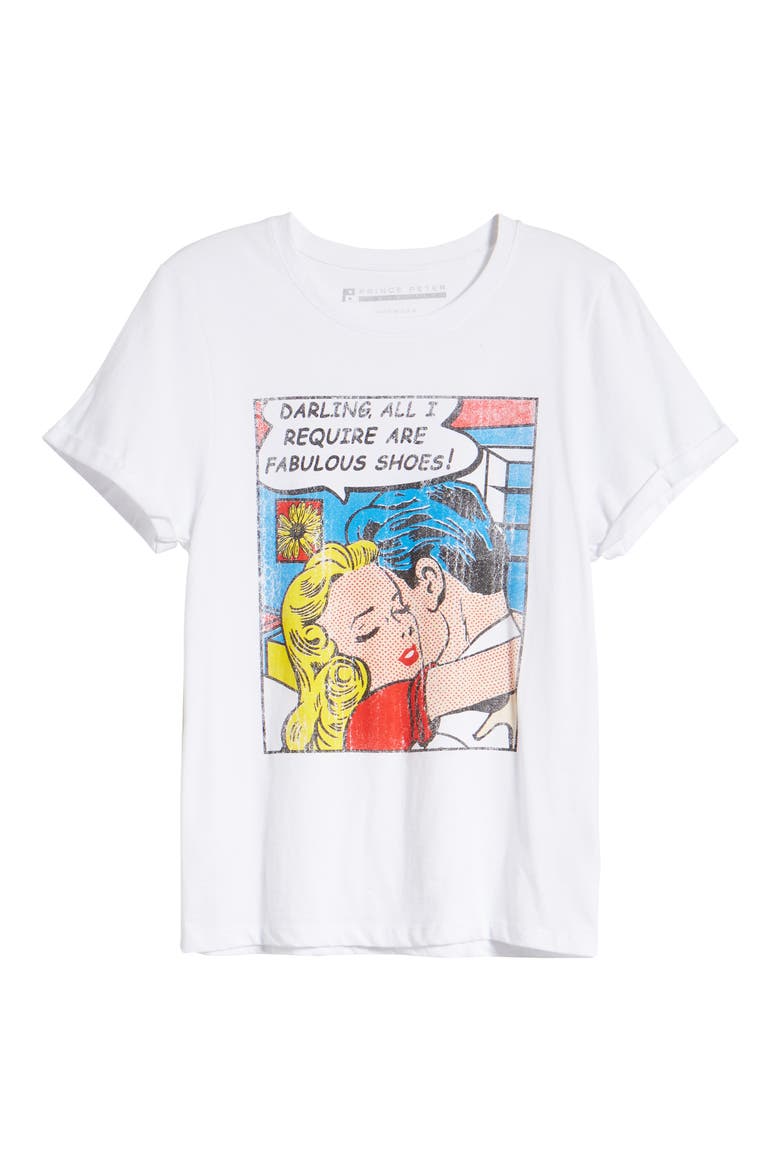 Fabulous Shoes Graphic Tee, Alternate, color, WHITE