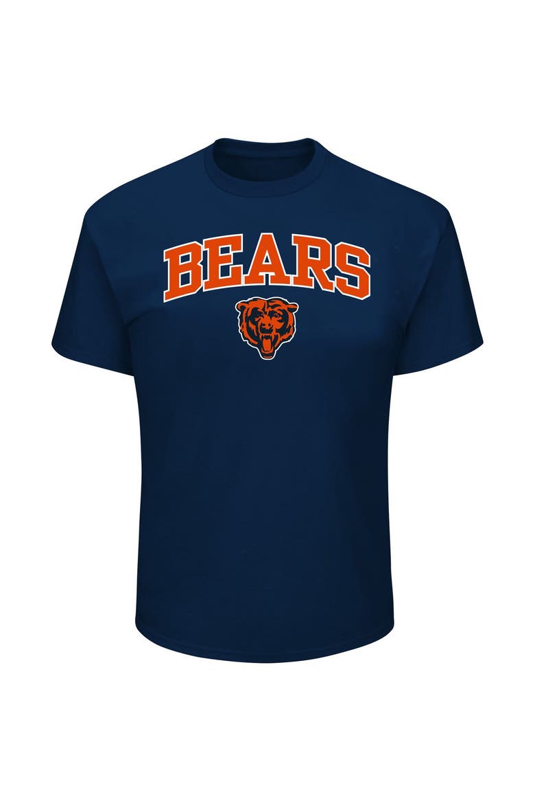 Men's Fanatics Navy Chicago Bears Big & Tall Arch Logo T-Shirt, Main, color, Navy