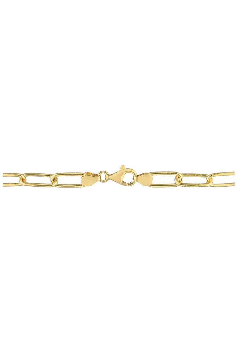6mm Paper Clip Chain Bracelet, Alternate, color, GOLD