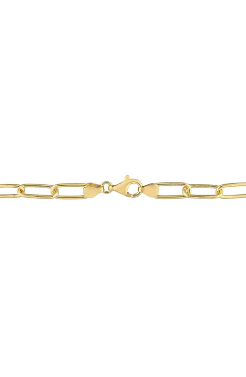 Delmar 6mm Paper Clip Chain Bracelet In Gold