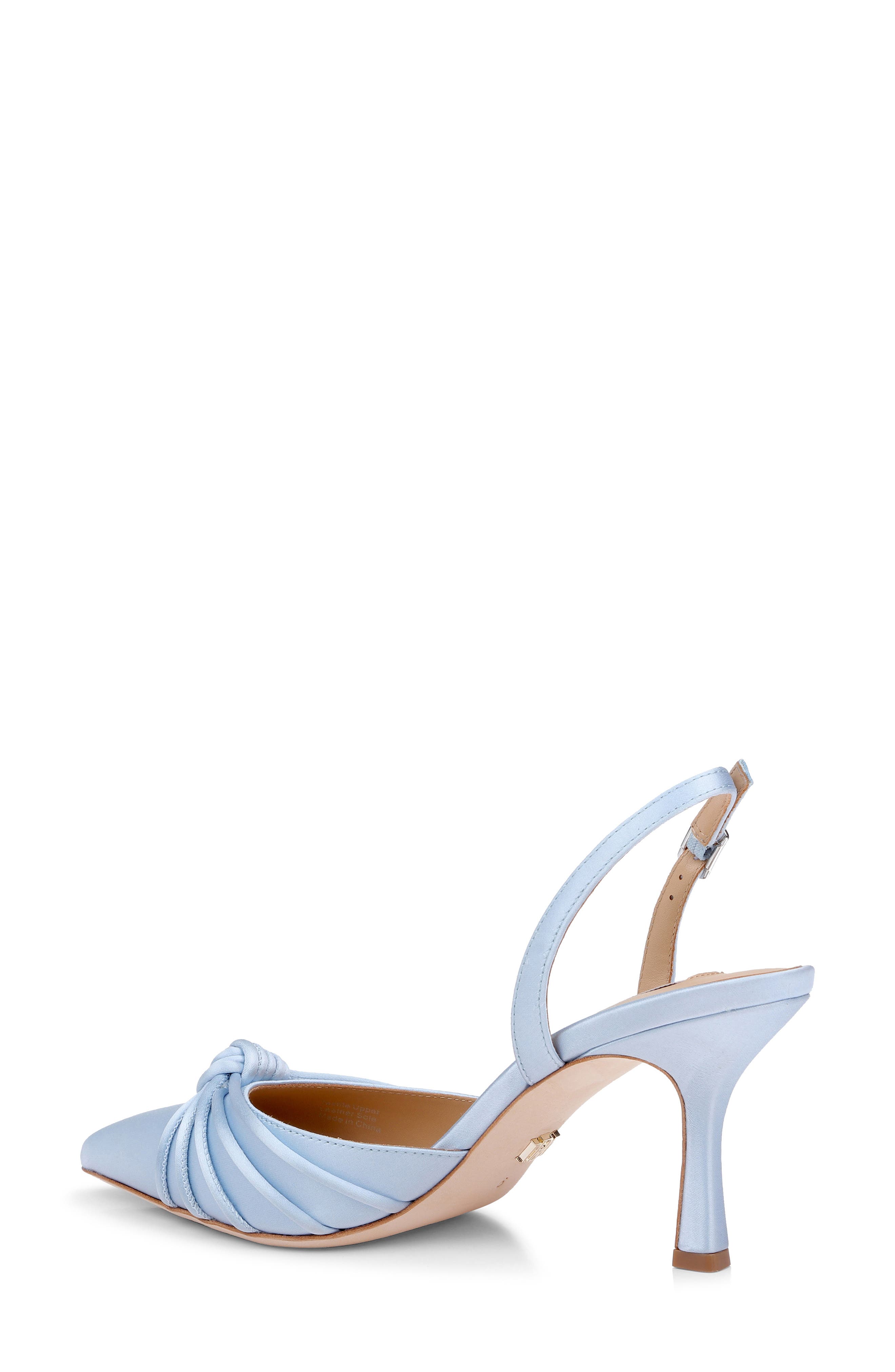 Yena d'Orsay Pump, Alternate, color, BLUE SATIN