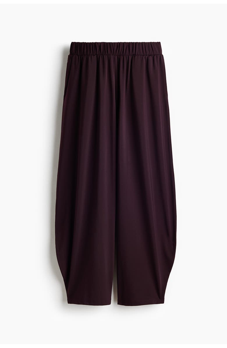 H&M Jersey Balloon Trousers, Main, color, Dark Purple