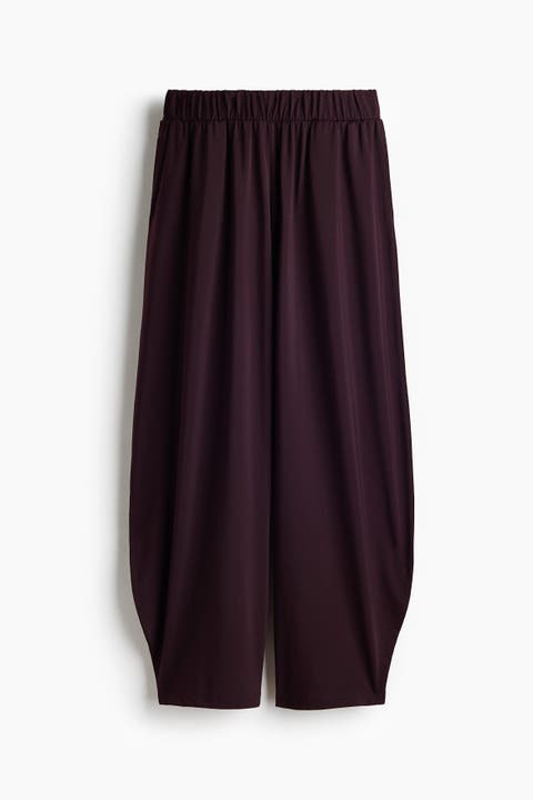 Jersey balloon-leg pants