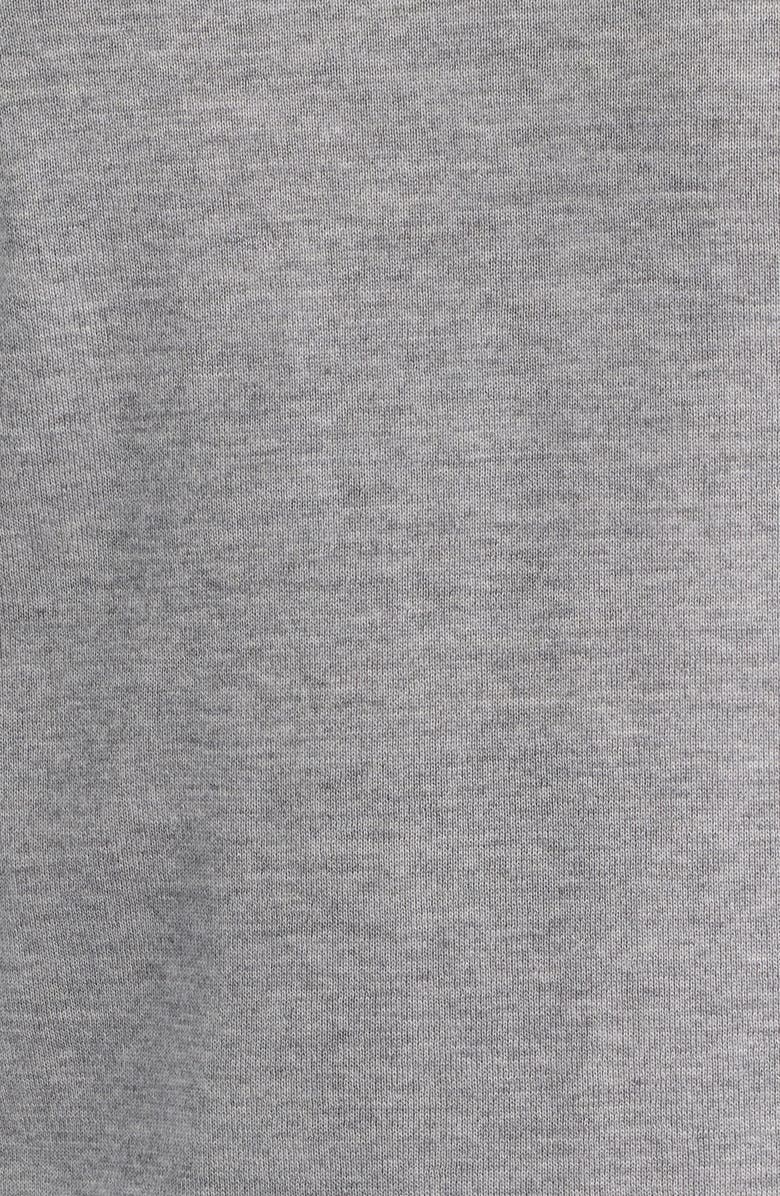 BOSS Umauro Short Sleeve Wool Crewneck Sweater, Alternate, color, Silver