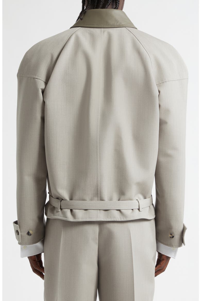Oversize Wool Mélange Zip Jacket, Alternate, color, 1105 STONE MELANGE