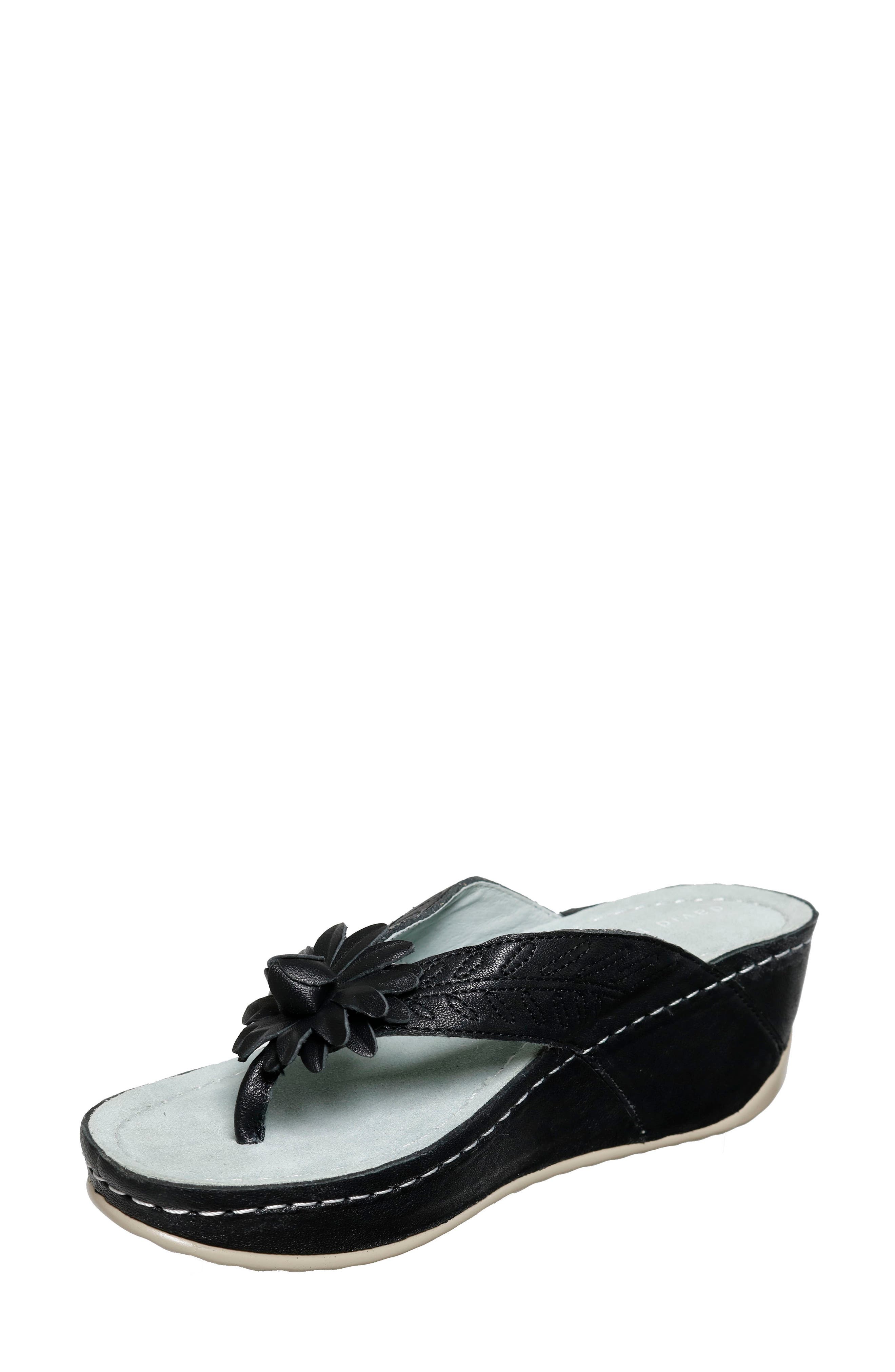 David Tate Goldie Wedge Flip Flop, Alternate, color, 