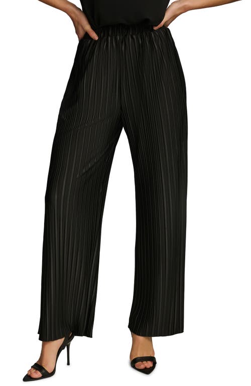 DONNA KARAN Pleated Pants in Black 