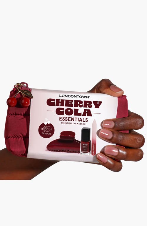 Londontown Cherry Cola Essentials Set In Burgundy