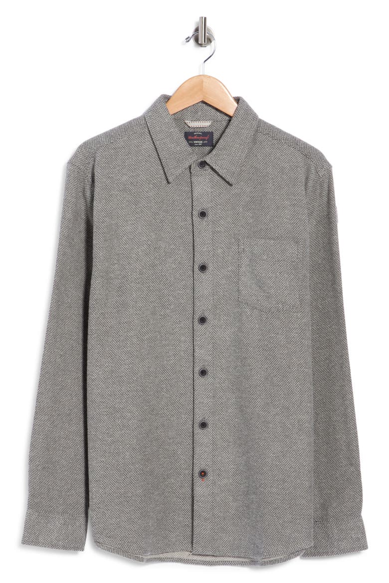 Pebble Dobby Cotton Shirt Jacket, Main, color, PELICAN BEIGE