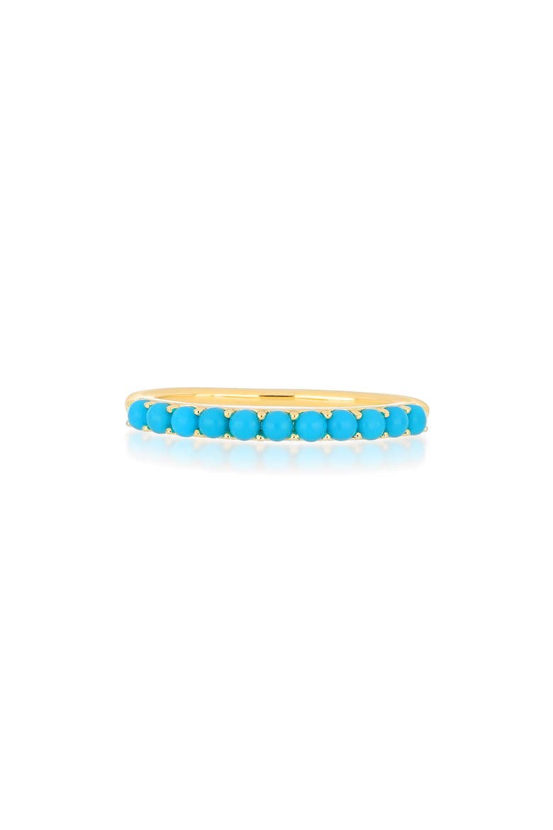 Turquoise Stacking Ring, Main, color, YELLOW GOLD/ TURQUOISE