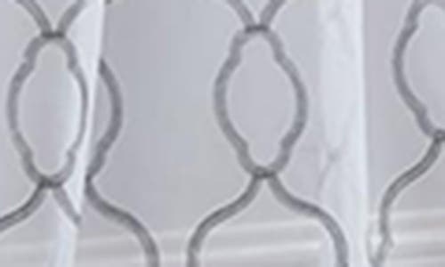 Dainty Home Set Of 4 Print Sheer Curtain Panels In White