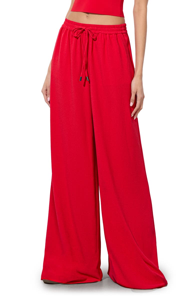Alice + Olivia Ojai Ultra Wide Leg Pants, Alternate, color, Bright Ruby
