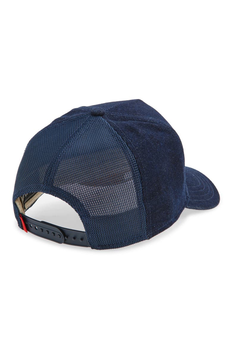 Denim Snapback Cap, Alternate, color, NAVY