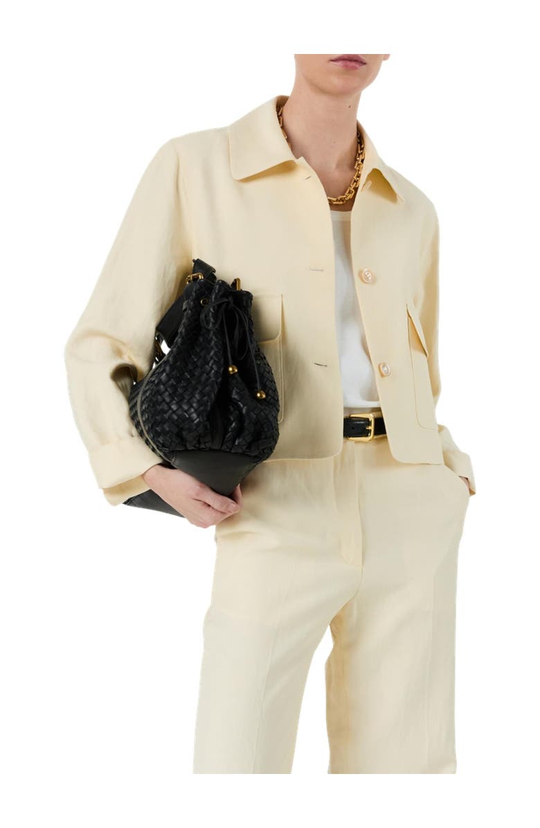 GERARD DAREL Tilda Cropped Jacket, Alternate, color, Yellow