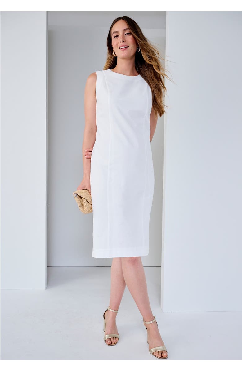 Jessica London Swing Jacket Dress, Alternate, color, White