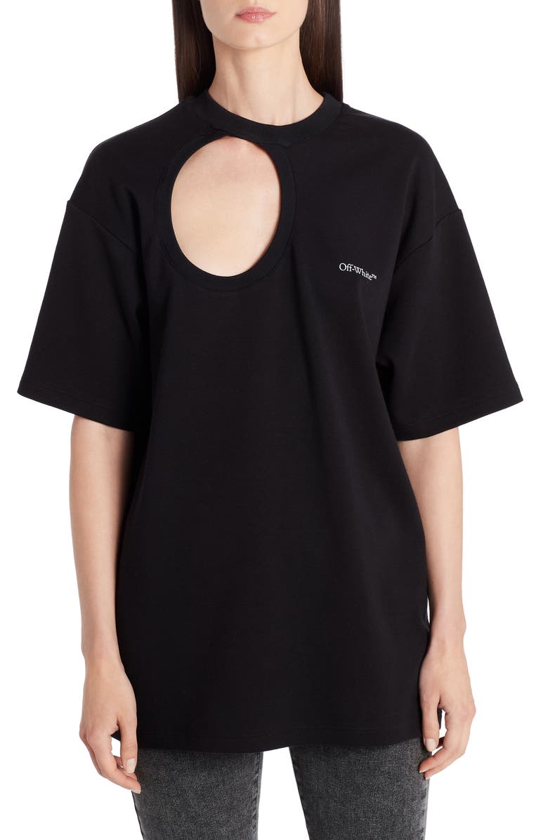 Off-White Meteor Cutout T-Shirt, Main, color,