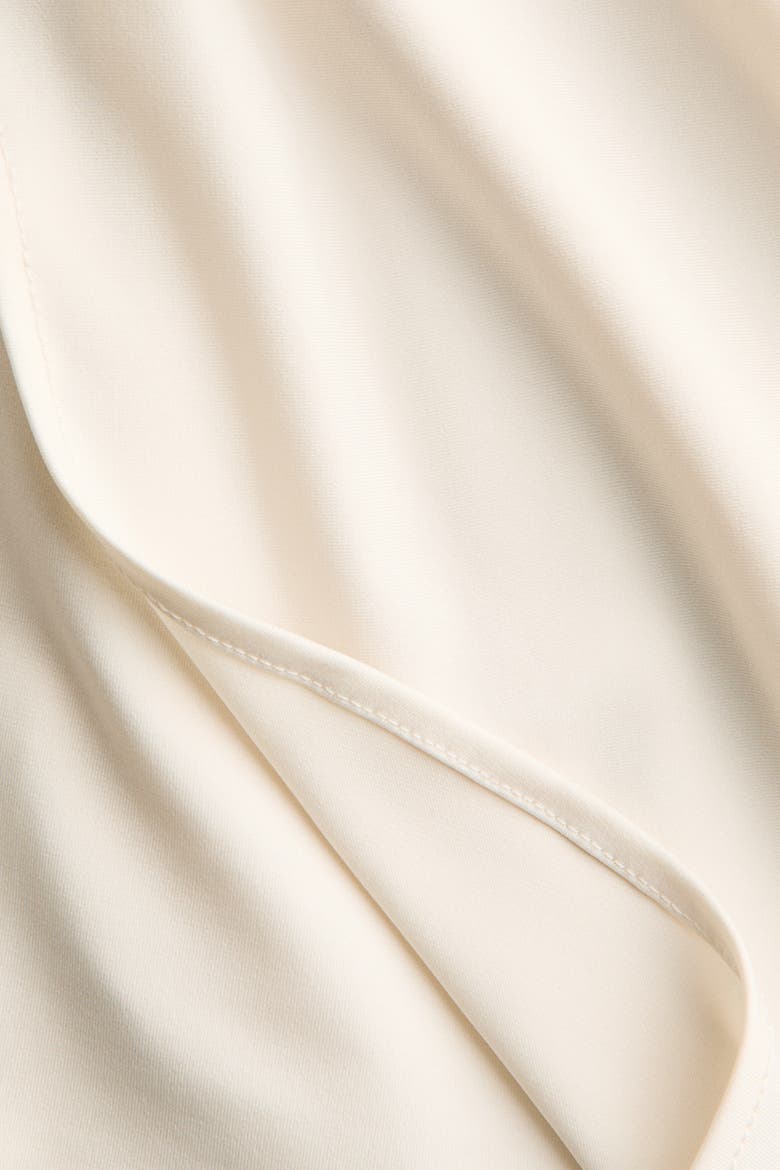 Cape-Detail Crêpe Top, Alternate, color, Cream
