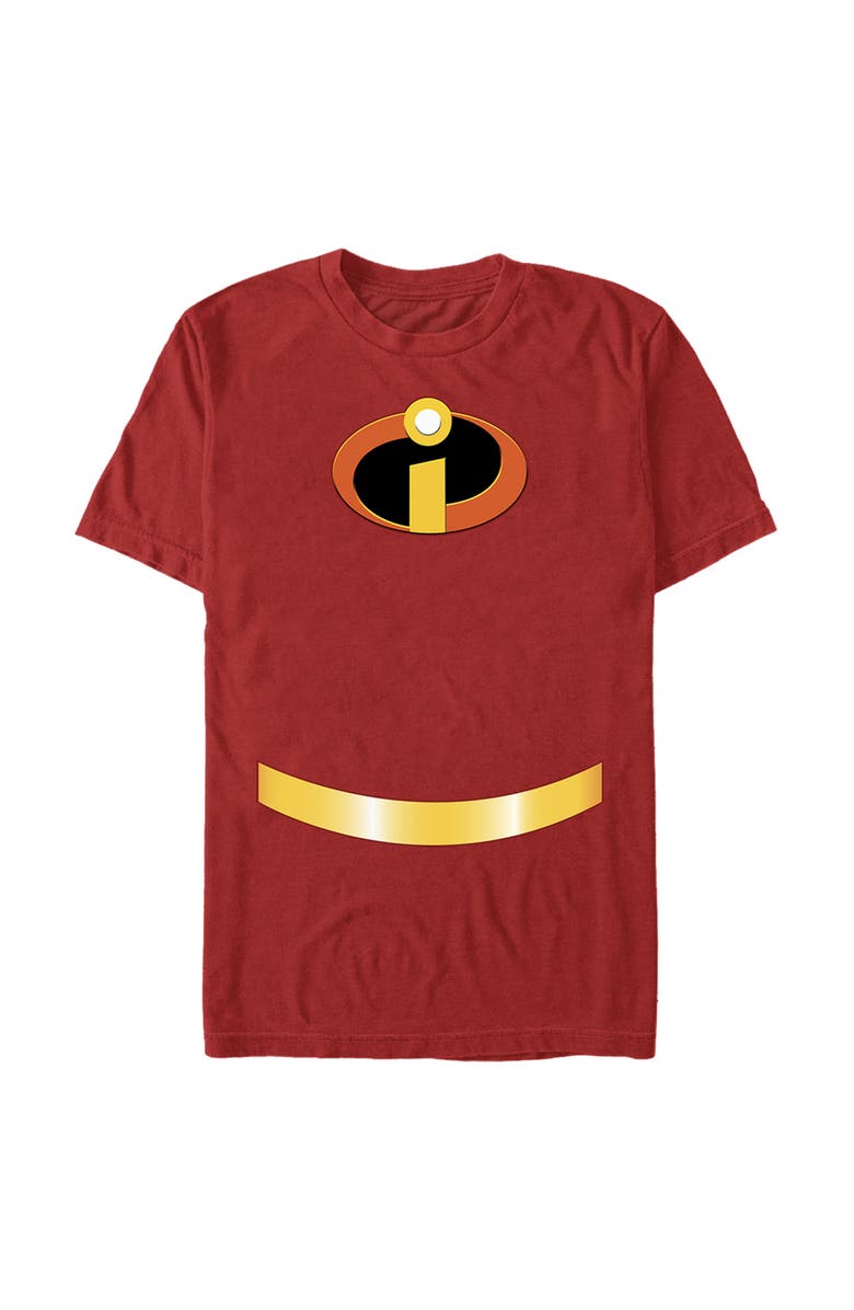 The Incredibles Men's The Incredibles Costume  Graphic T-Shirt, Main, color, Red
