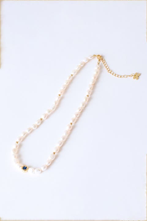 Ella Freshwater Pearl Necklace Set