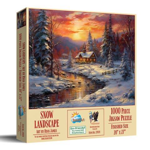 Snow Landscape 1000 piece Jigsaw Puzzle for Adults