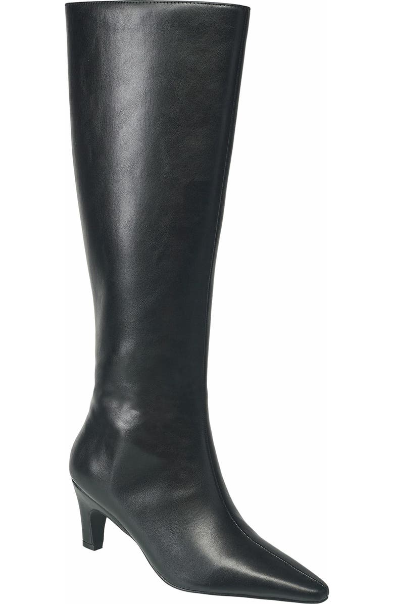 French Connection Womens Becky Kitten Heel Bootie, Main, color, Black