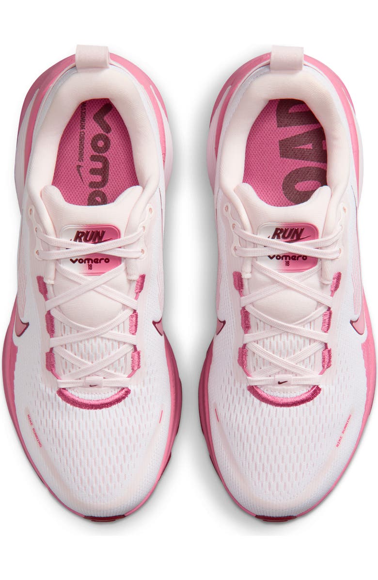 Nike Vomero 18 Running Shoe, Alternate, color, White/ Pearl Pink/ Red/ Peony