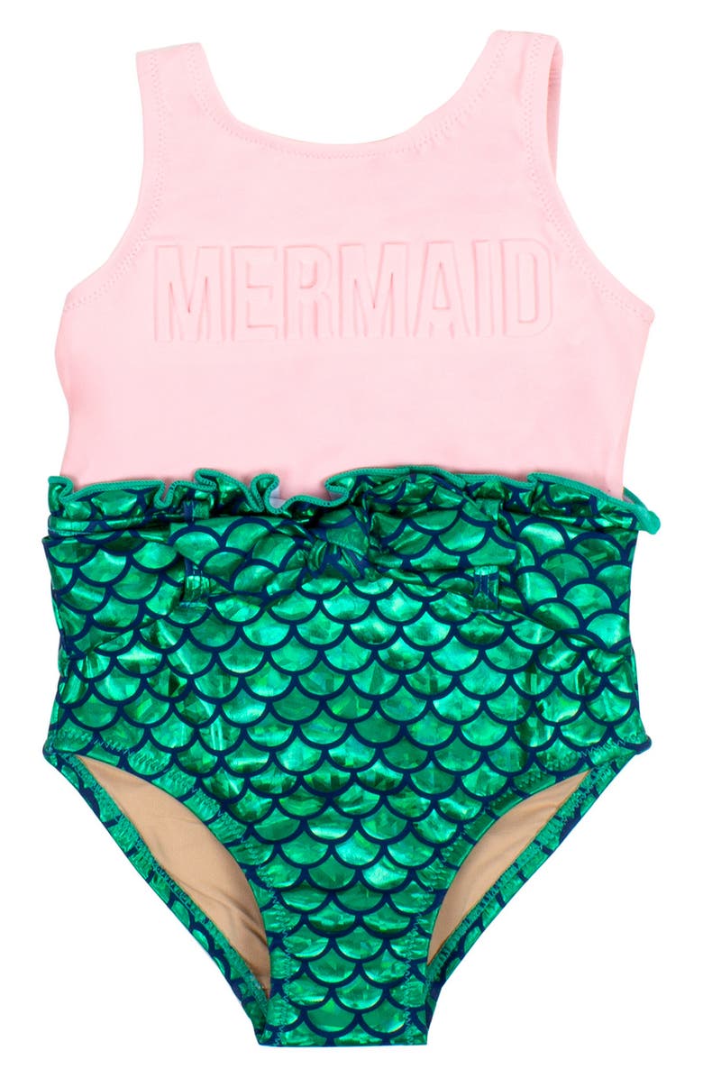 Shade Critters Mermaid One-Piece Swimsuit, Main, color,