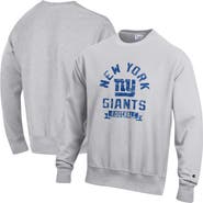 Champion Men's Champion Heather Gray New York Giants Reverse Weave Fleece Pullover Sweatshirt