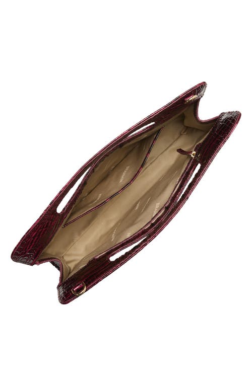 Brahmin Ravina Croc Embossed Leather Clutch