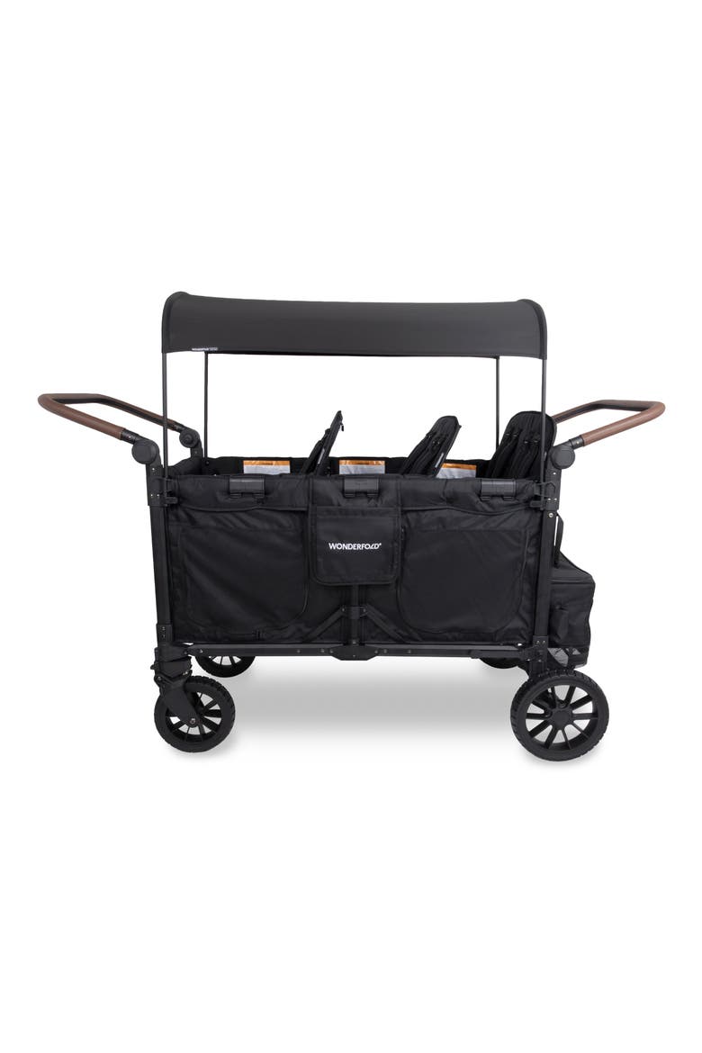 W6 Luxe Pro 6-Passenger Multifunctional Stroller Wagon, Main, color, BLACK