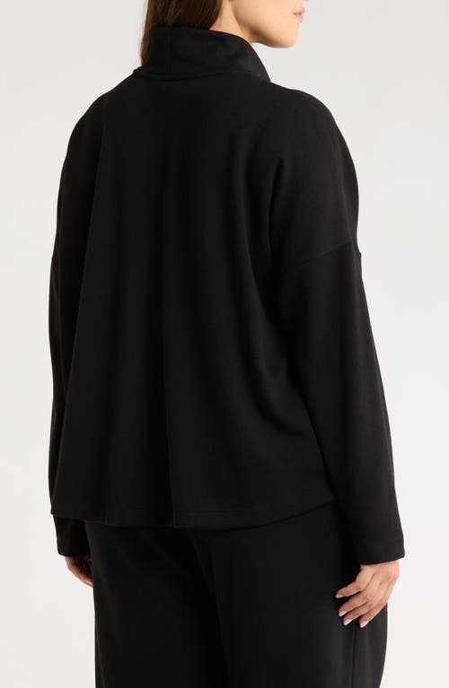 Caslonr Caslon(r) Drop Shoulder Turtleneck Top In Black