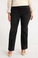 Wit & Wisdom Madison High Waist Distressed Hem Baby Bootcut Jeans
