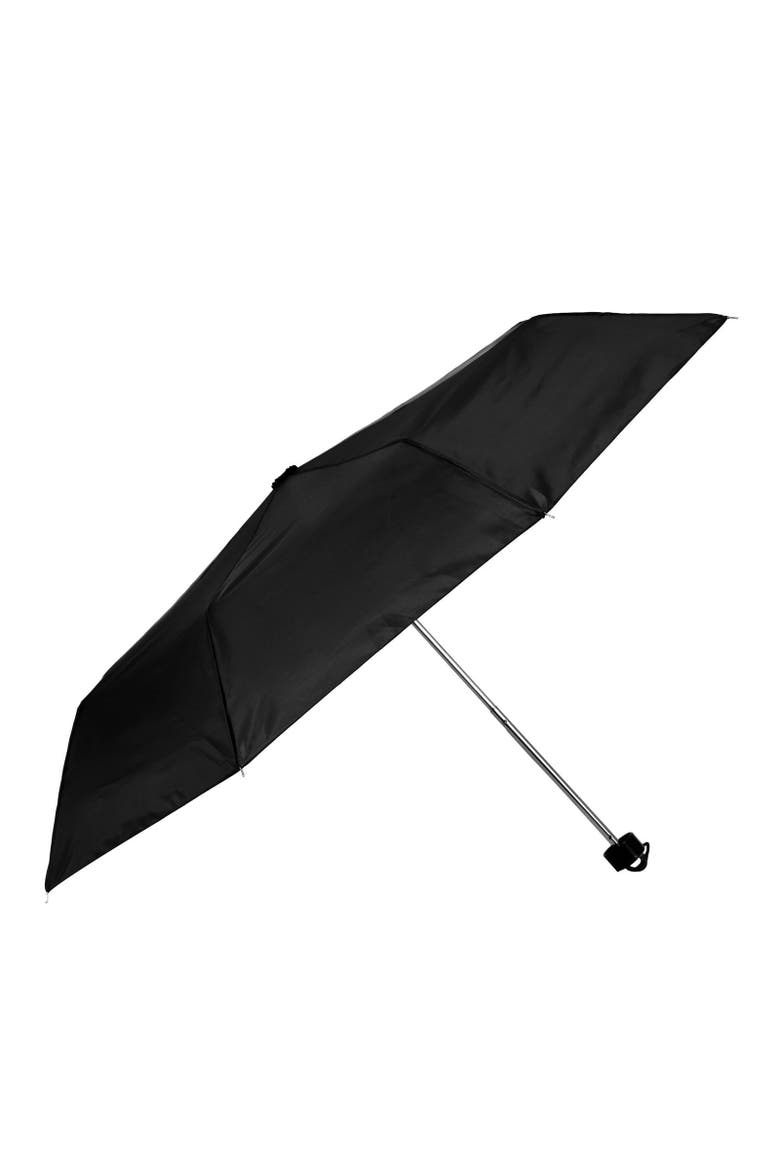 19in Folding Umbrella, Alternate, color, Black