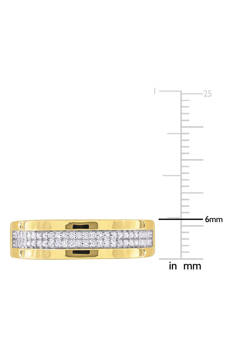 DELMAR Men's Diamond Band Ring - 0.10ct., Alternate, color, Yellow