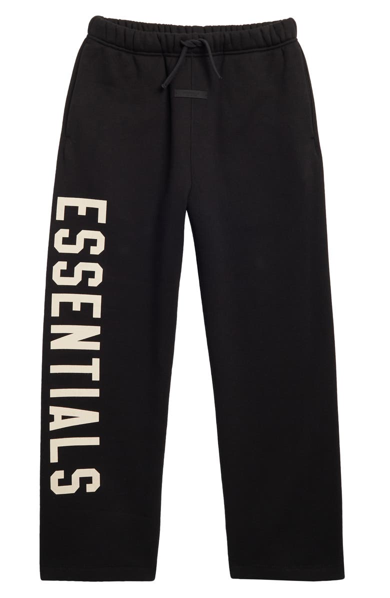 Fear of God Essentials Kids' Relaxed Fleece Sweatpants, Main, color, Black