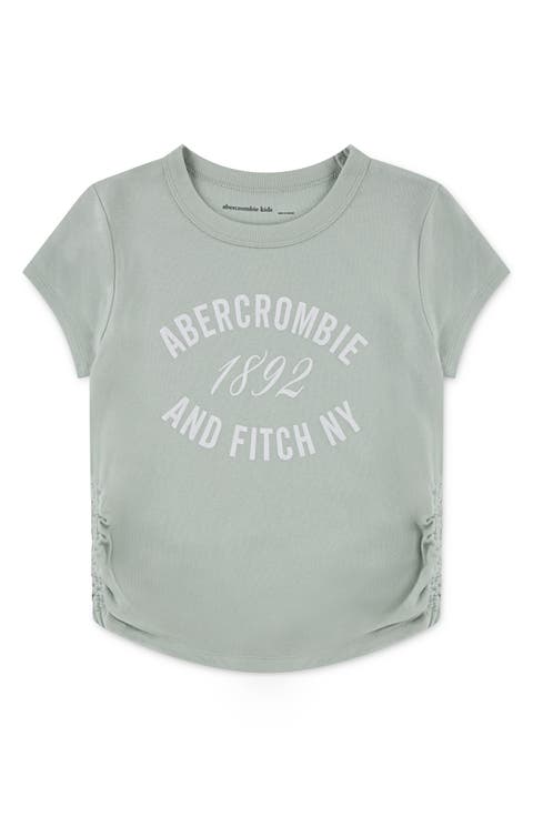 Kids' Ruched Cotton Blend Graphic T-Shirt (Little Kid & Big Kid)