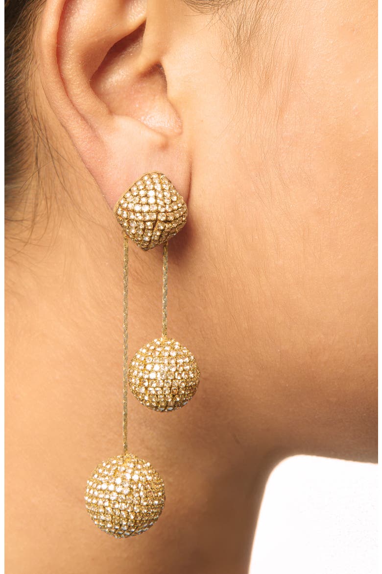 Taryn Crystal Drop Earrings, Alternate, color, GOLD