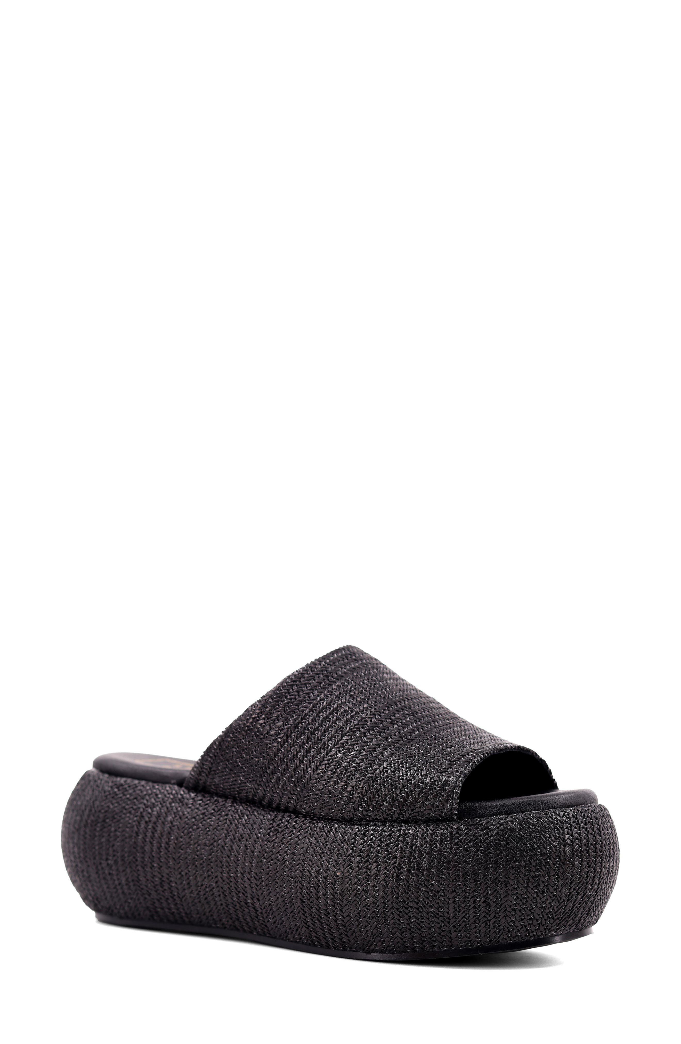 SHUSHOP Ilana Platform Slide Sandal
