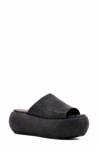 SHUSHOP Ilana Platform Slide Sandal